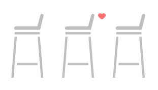 Icon showing your favorite bar stool