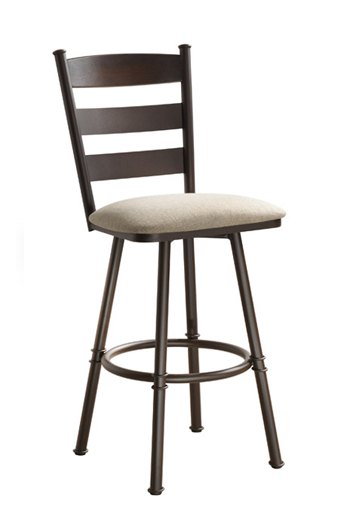 Louis Swivel Stool with Back