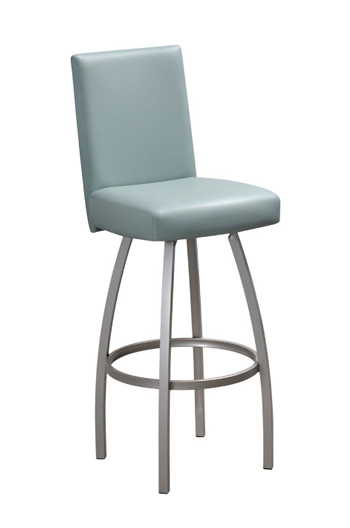 Nicholas Swivel Counter Stool with Upholstered Seat and Backrest