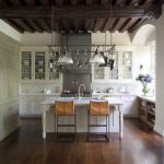 Mount a Hanging Pot Rack in Traditional Big Kitchen