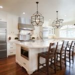 Traditional Kitchen with Pendant Lights