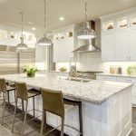 Transitional Kitchen with Pendant Lights