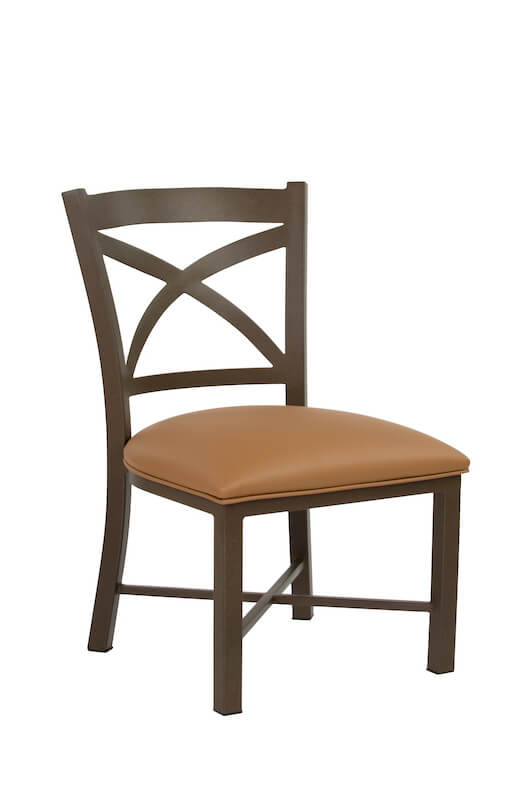 Wesley Allen's Edmonton Stationary Brown Dining Chair