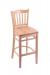 Holland's Hampton 3120 Wooden Bar Stool with Back in Natural Wood Finish