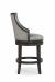 Fairfield's Robroy Upholstered Swivel Bar Stool with Vertical Channel Quilting on Backside