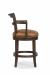 Fairfield's French 75 Wooden Swivel Barstool with Wide Seat