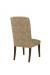 Fairfield's Dora Transitional Wood Chair with Leopard Print - View of Back