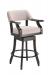 Darafeev's Patriot Wood Swivel Bar Stool with Arms in Brown Wood Finish