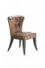 Darafeev's Bourbon Flexback Brown Club Chair with Button-Tufting on Back