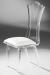 Muniz Princess Acrylic Modern Dining Chair with Seat Cushion - Side View