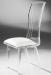 Muniz Prisma Clear Acrylic Modern Dining Chair with White Seat - Customizable