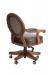 Darafeev's Chantal Maple Game Chair with Oval Back, Arms, and Casters - View of Back