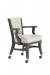 Darafeev's 660 Club Chair with Casters, Button Tufting, and Arms