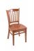 Holland's 3120 Medium Wood Dining Chair with Slat Back Design