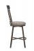 Wesley Allen's Camarillo Swivel Bar Stool in Copper with Back - Side View
