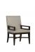 Fairfield's Macey Modern Wood Dining Arm Chair with X Base