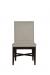 Fairfield's Macey Armless Modern Upholstered Wood Dining Chair - Front View